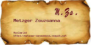 Metzger Zsuzsanna névjegykártya